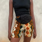 Fenuku S_1 / ruffled pants / short / batik / Africa Stretch shorts women 