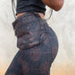 Fenuku S_1 / ruffled pants / long / waxed / Africa stretch pants women 