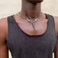 Beads neckless with hanger