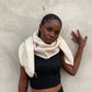 Ghana Kente cloth scarf / natural